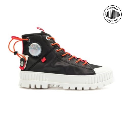 Dámské Boty Palladium Pallashock Mid Ticket To Earth Černé | CZ JQC-87D